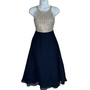 TWEEN DIVA Girls Jewel Halter Midi Dress Size 10.